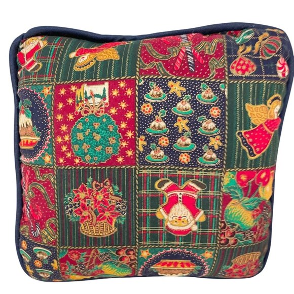 Festive Christmas Pillow & Embroidered Holiday Tea Towels Set - Picture 3 of 7